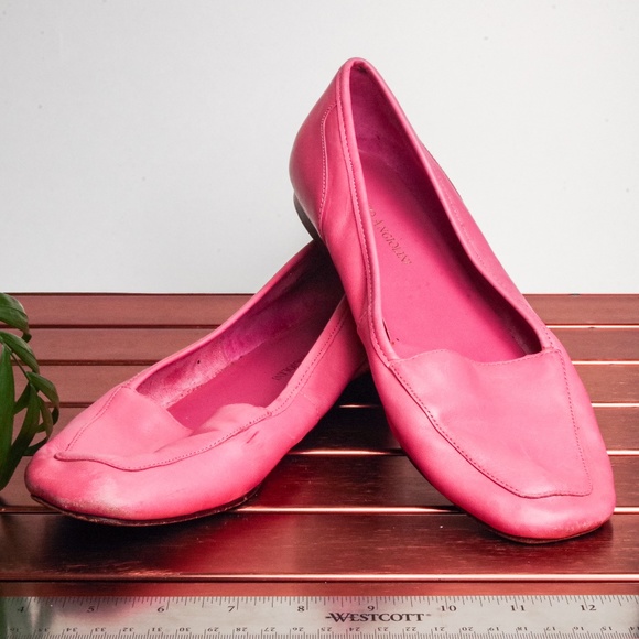 Vintage Pink Leather Enzo Angiolini Flats - Picture 1 of 6